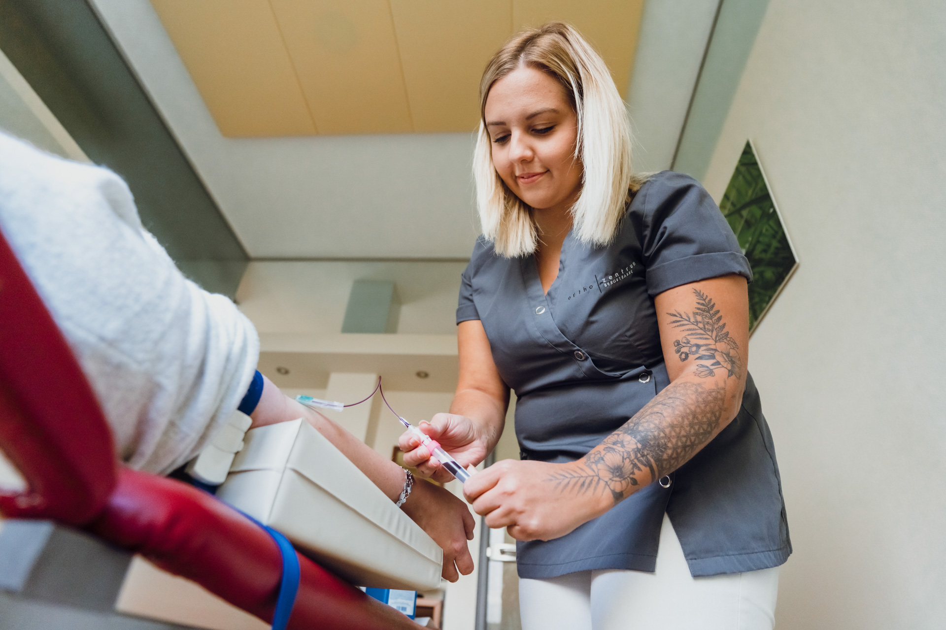 Blutabnahme im Orthozentrum Bergstraße