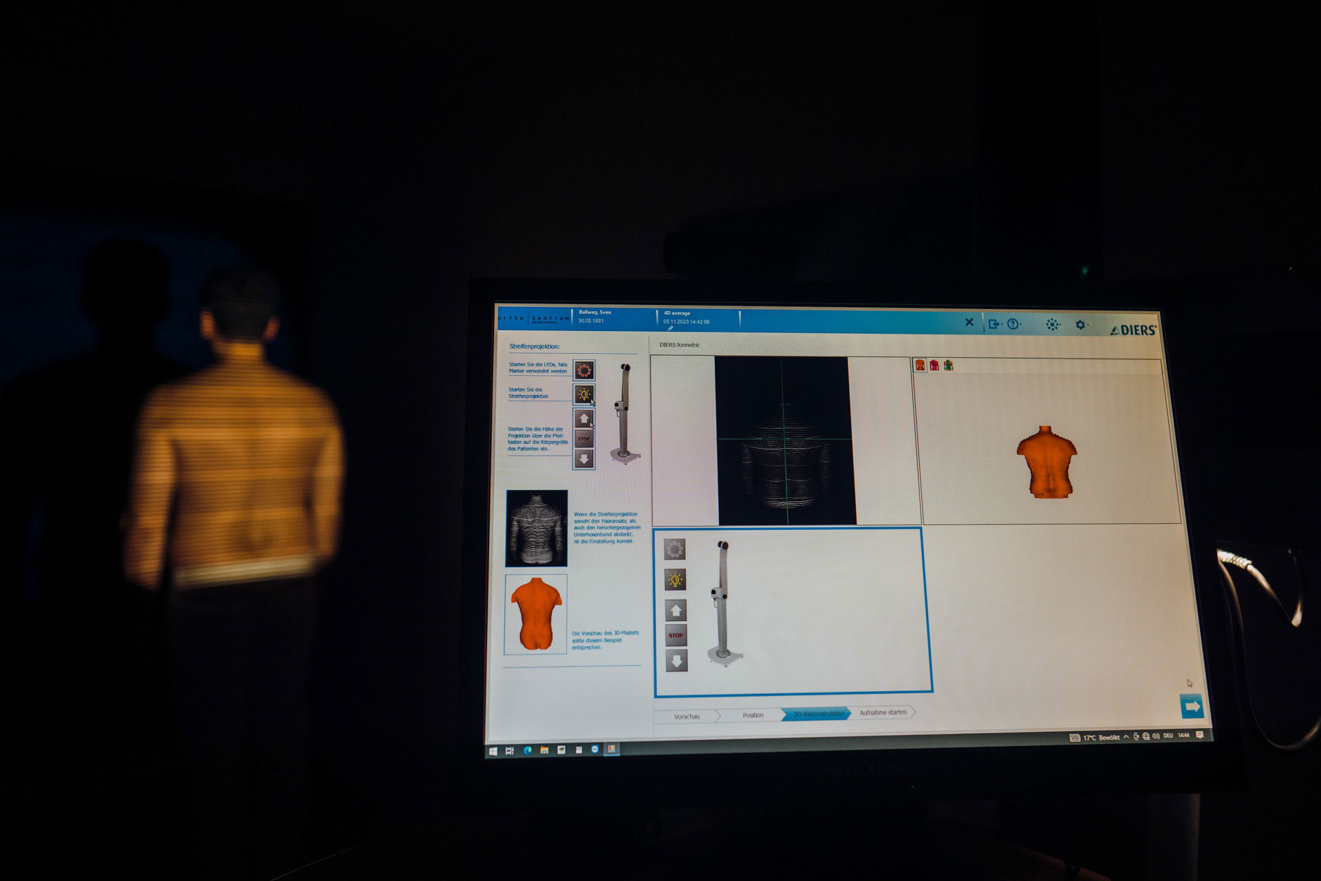 4D Wirbelsäulenanalyse im Orthozentrum Bergstraße